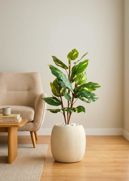Artificial Variegated Pothos  Plant - 3 Feet
