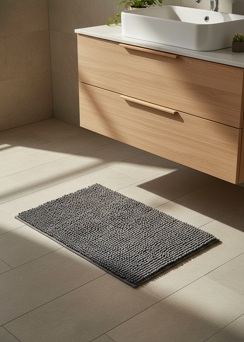 Aura Bath Mat - Grey