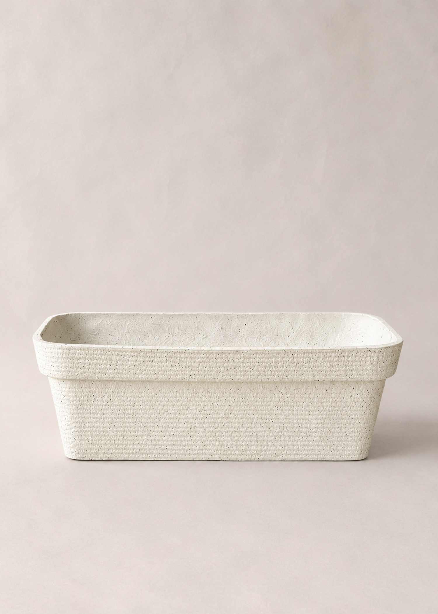 Cavon Rectangle Planters - Ivory