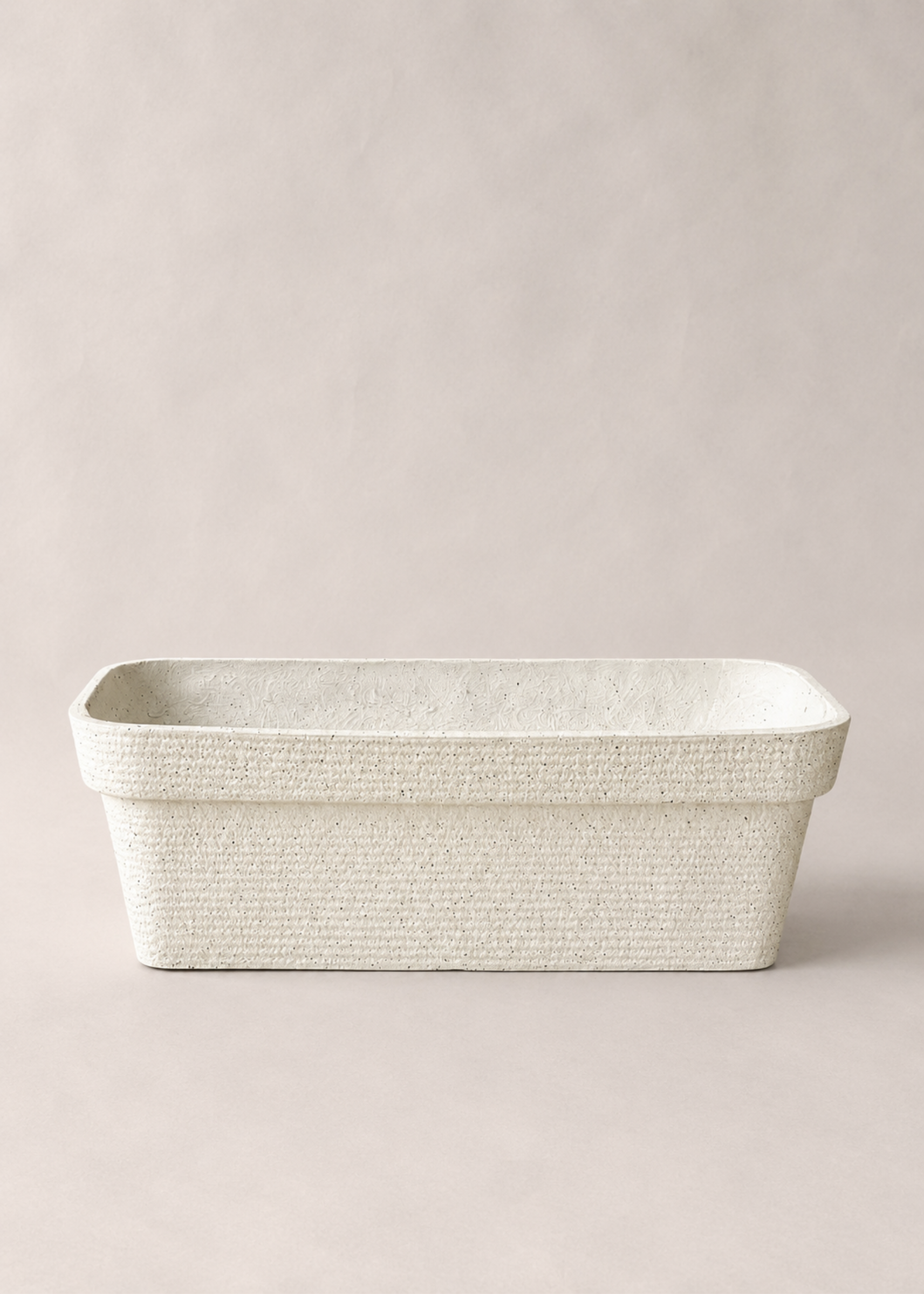 Cavon Rectangle Planters - Ivory