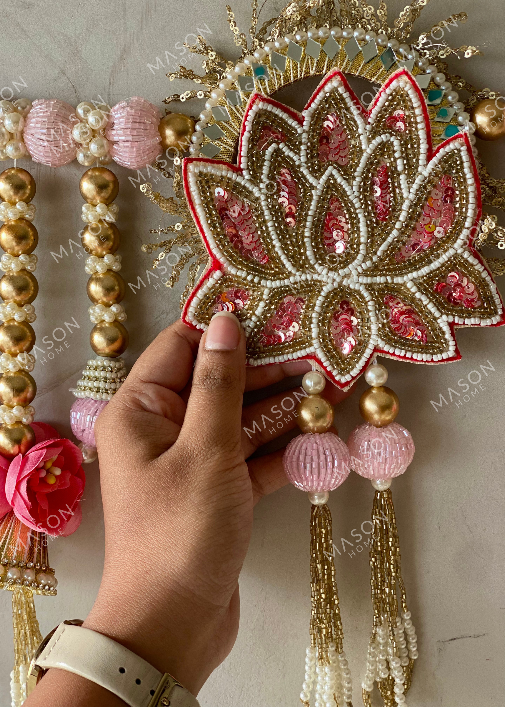 Festive Gulkari Pearl Toran