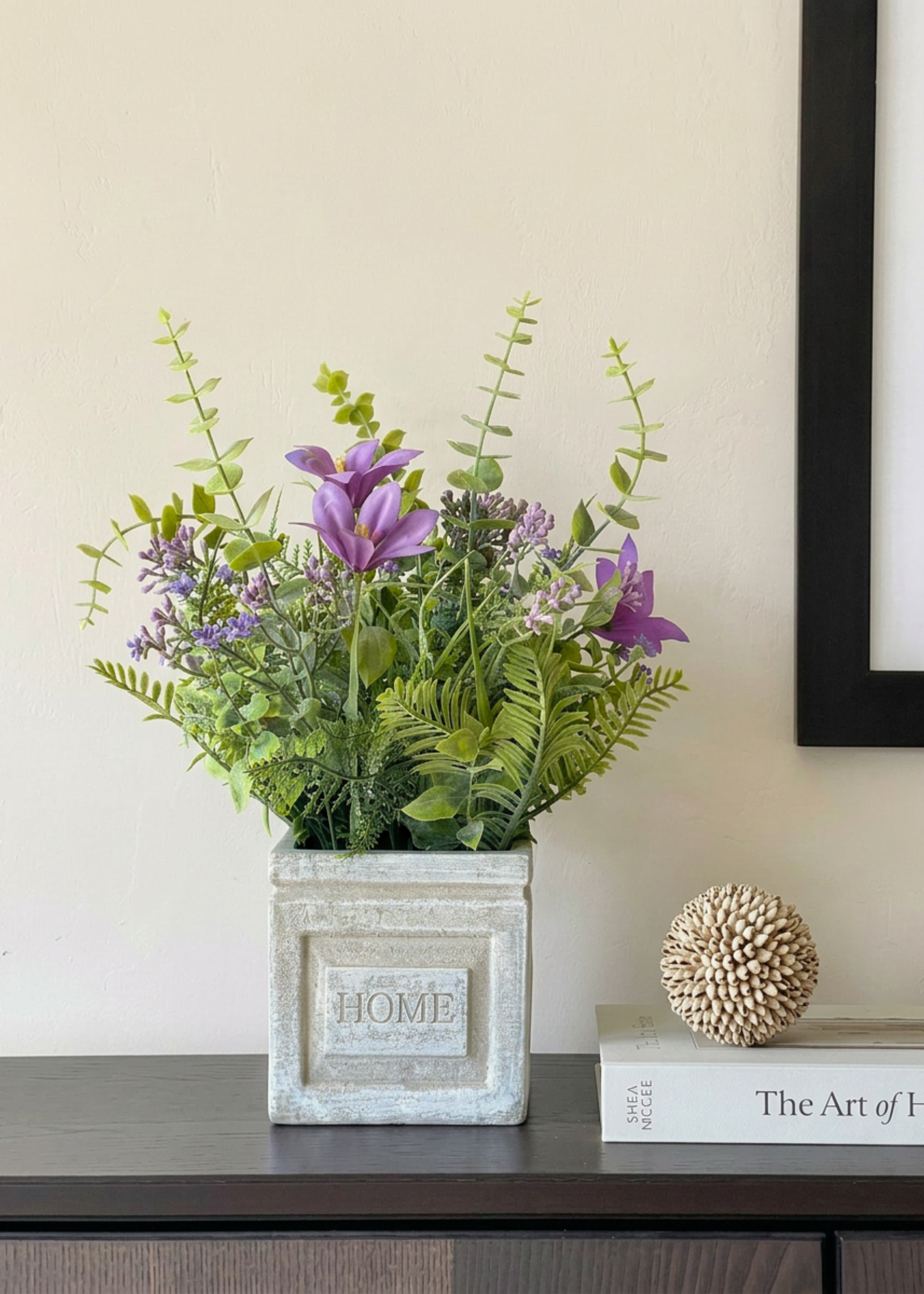 Artificial Lily Meadow Plant - Purple