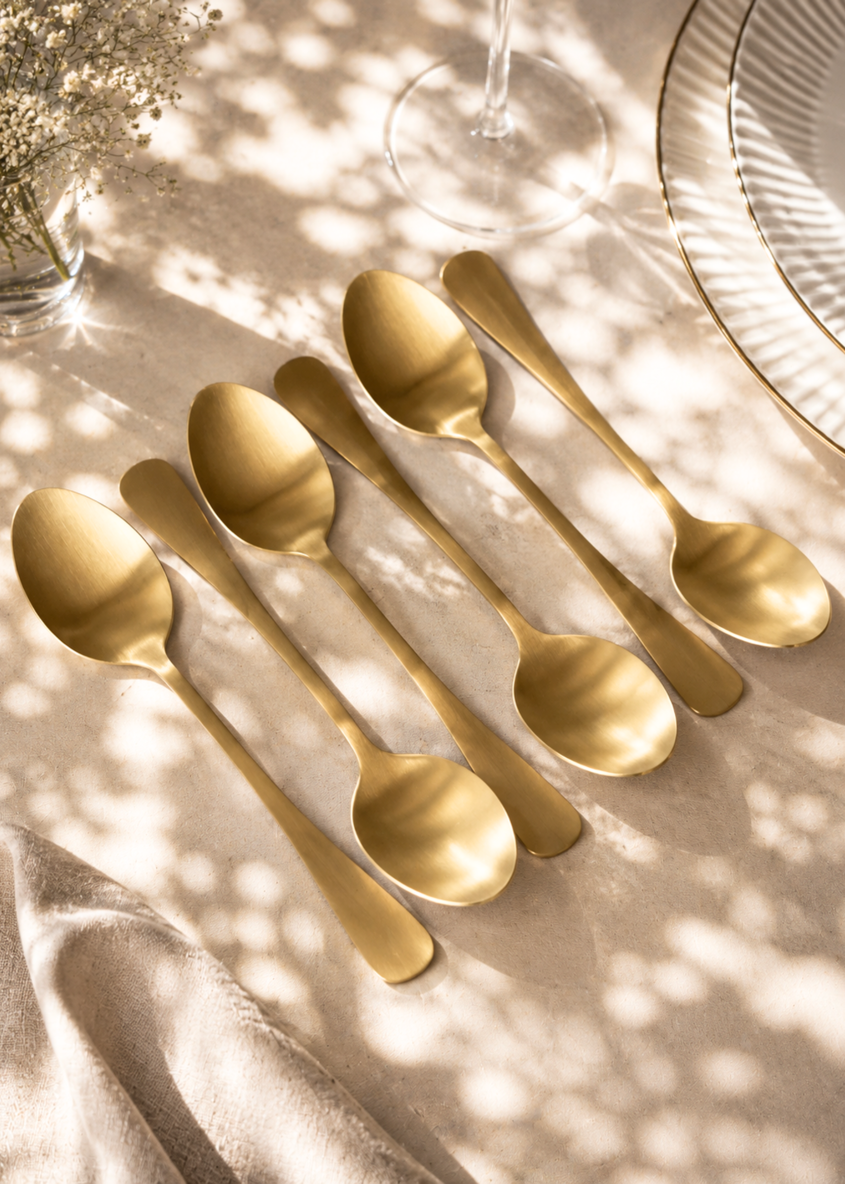 Matt Gold Cutlery Set - 24pcs