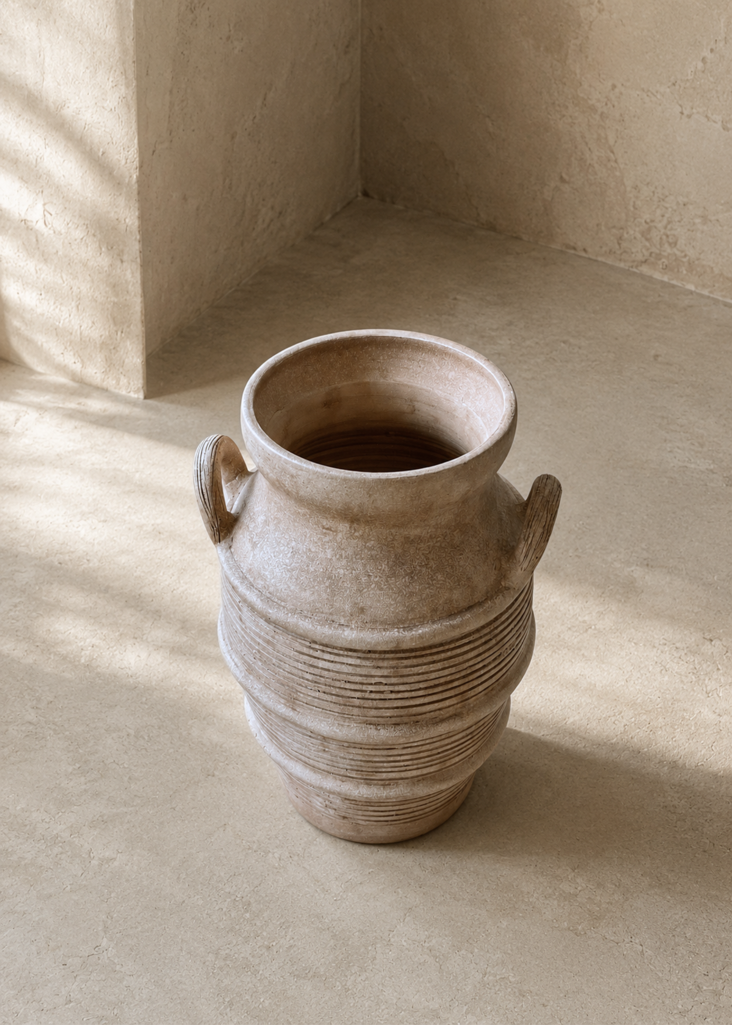 Limewash Terracotta Planter