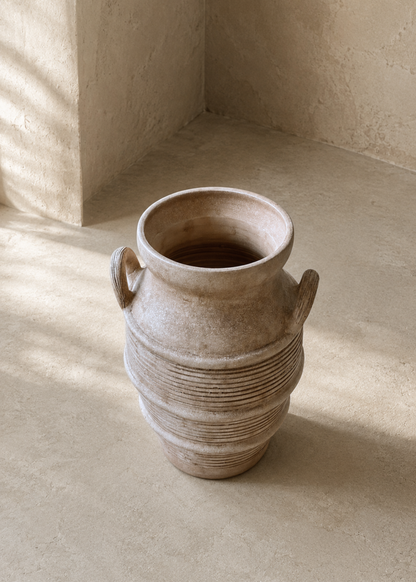 Limewash Terracotta Planter