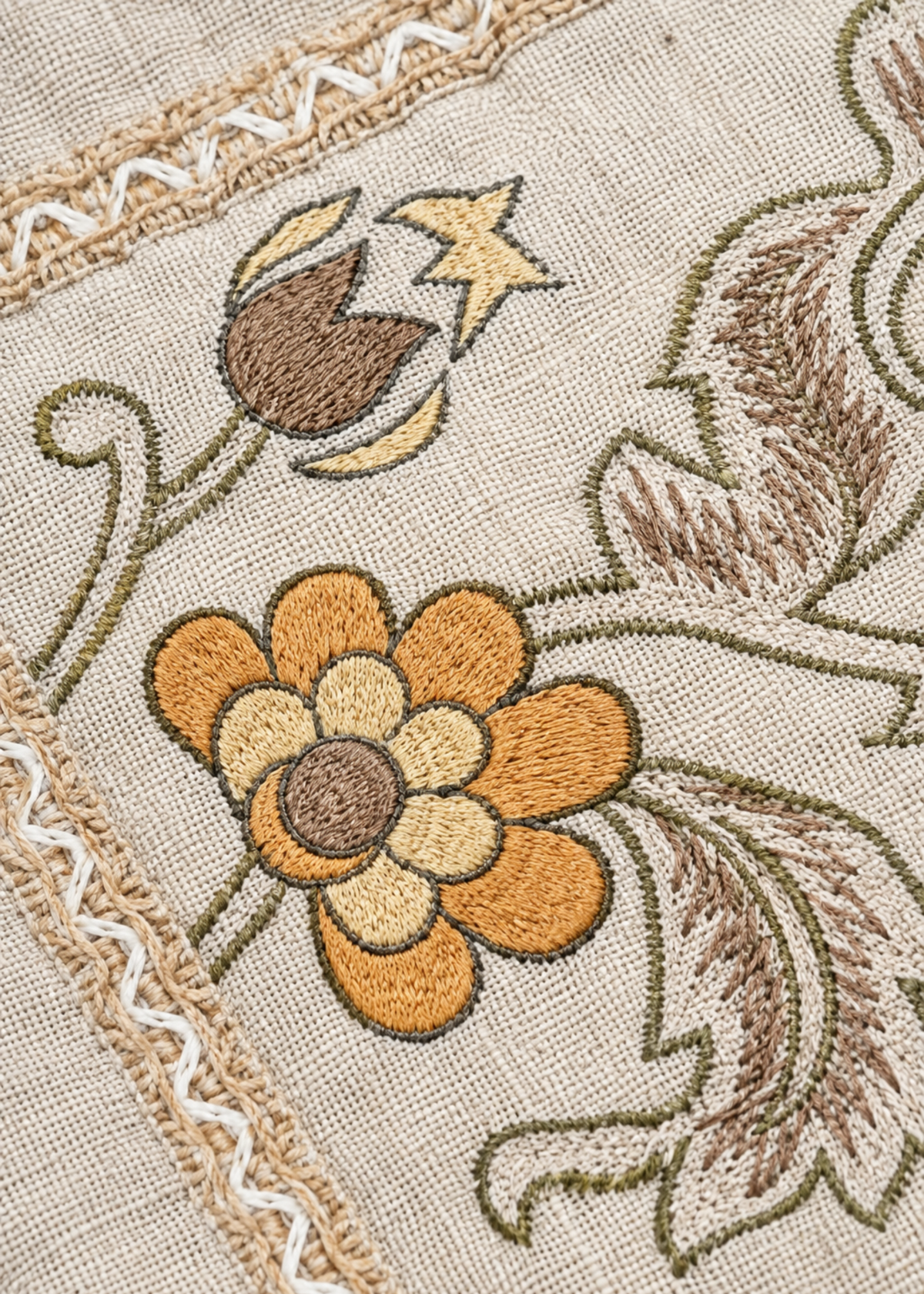 Sienna Floral Embroidered Cushion Cover