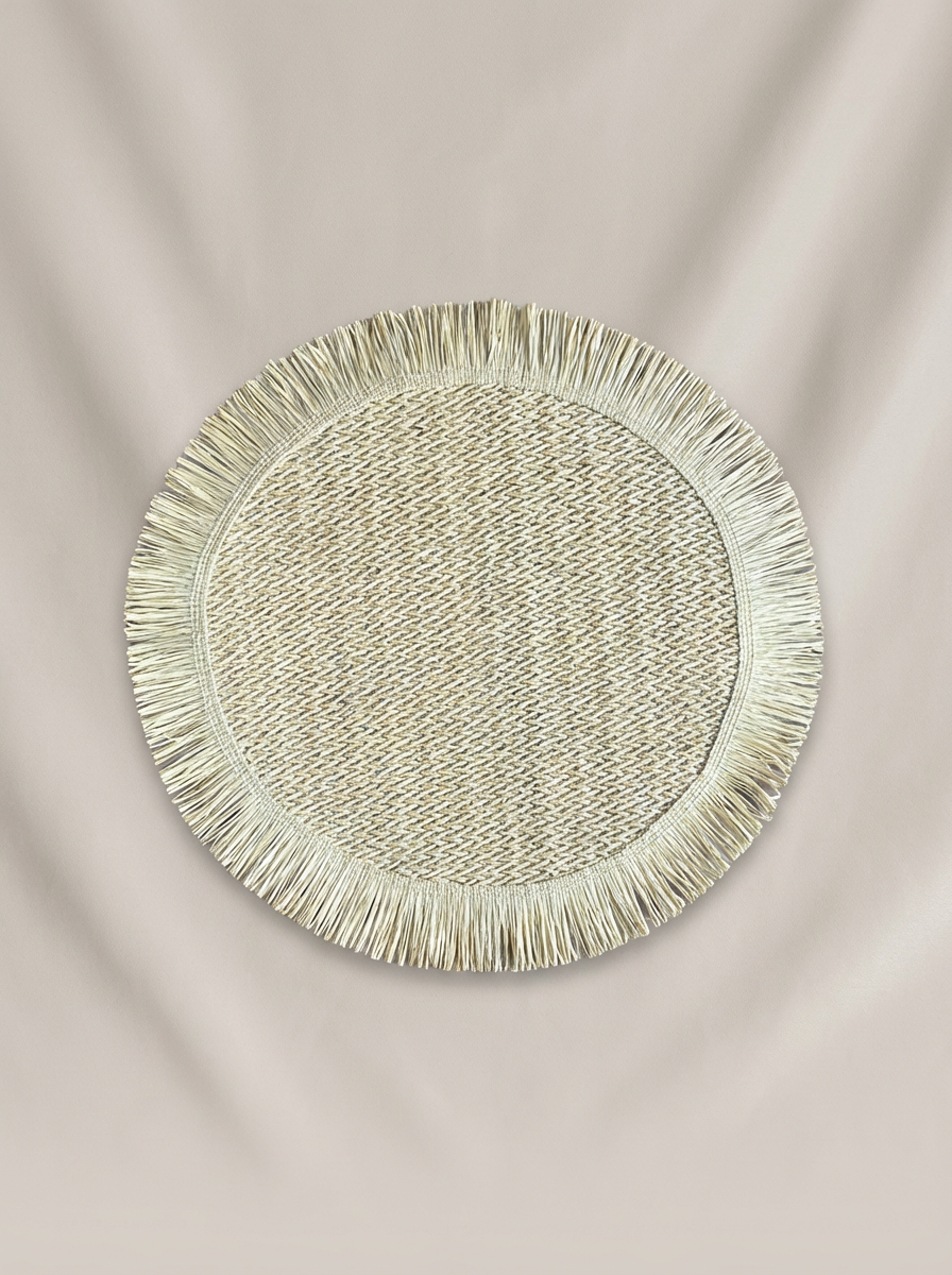 Fringe Ivory Placemat - Set of 6