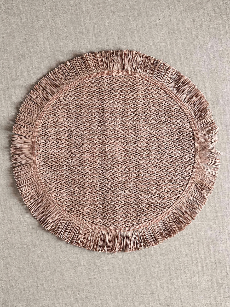 Fringe Pink  Placemat - Set of 6
