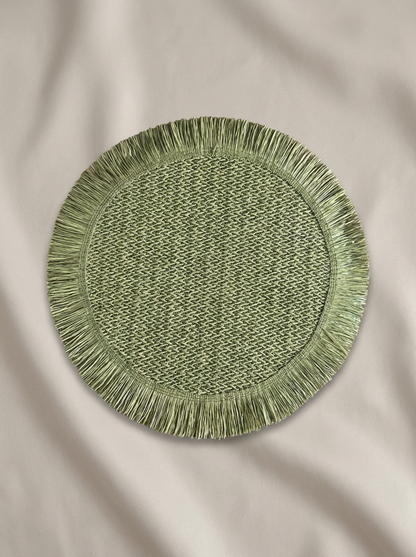Fringe Green  Placemat - Set of 6