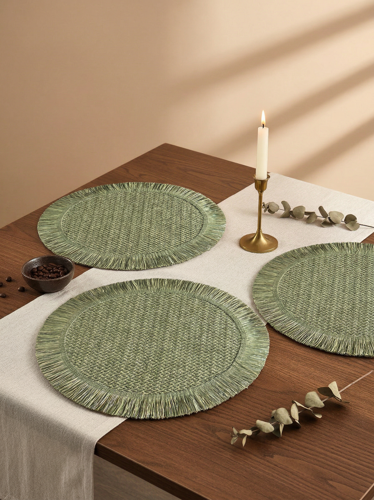 Fringe Green  Placemat - Set of 6