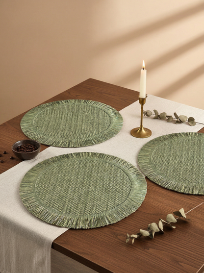Fringe Green  Placemat - Set of 6