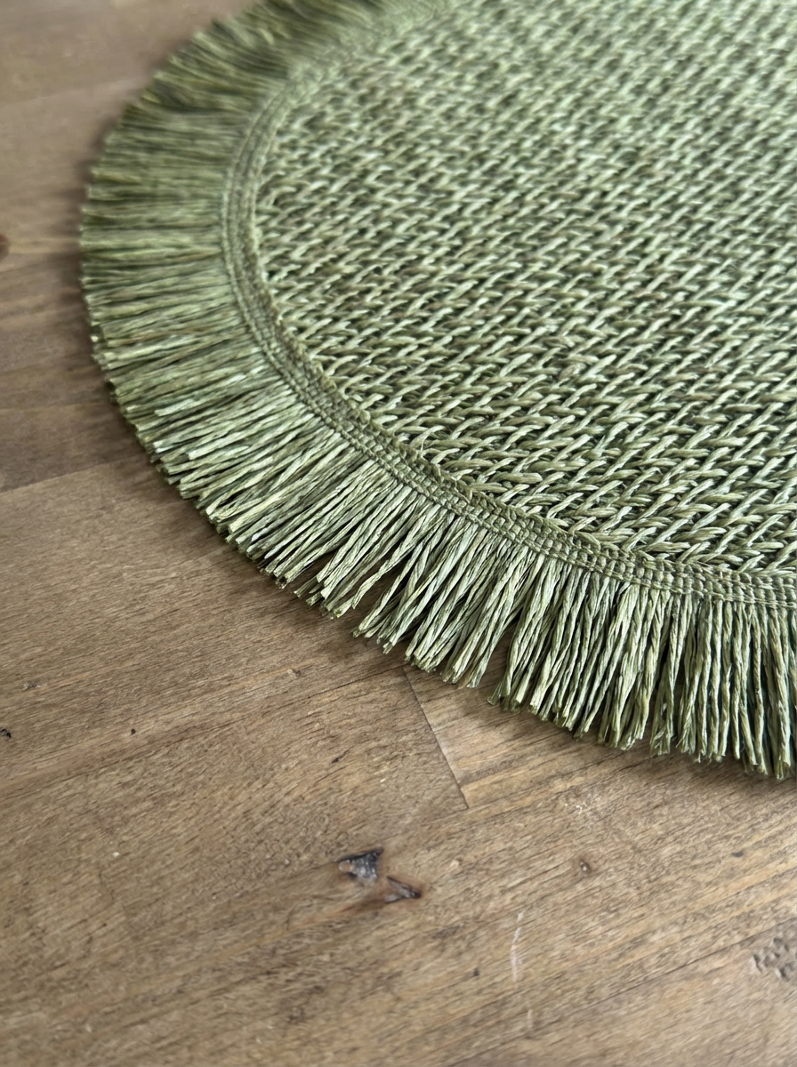 Fringe Green  Placemat - Set of 6