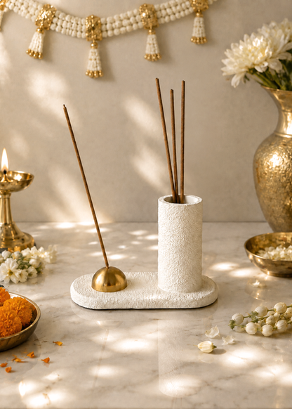 Sable Incense Holder - Ivory
