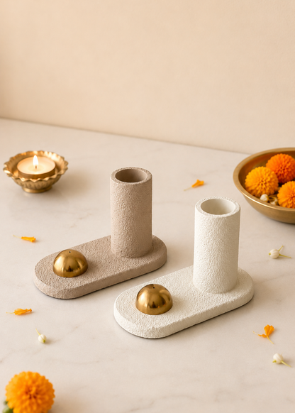 Sable Incense Holder - Ivory