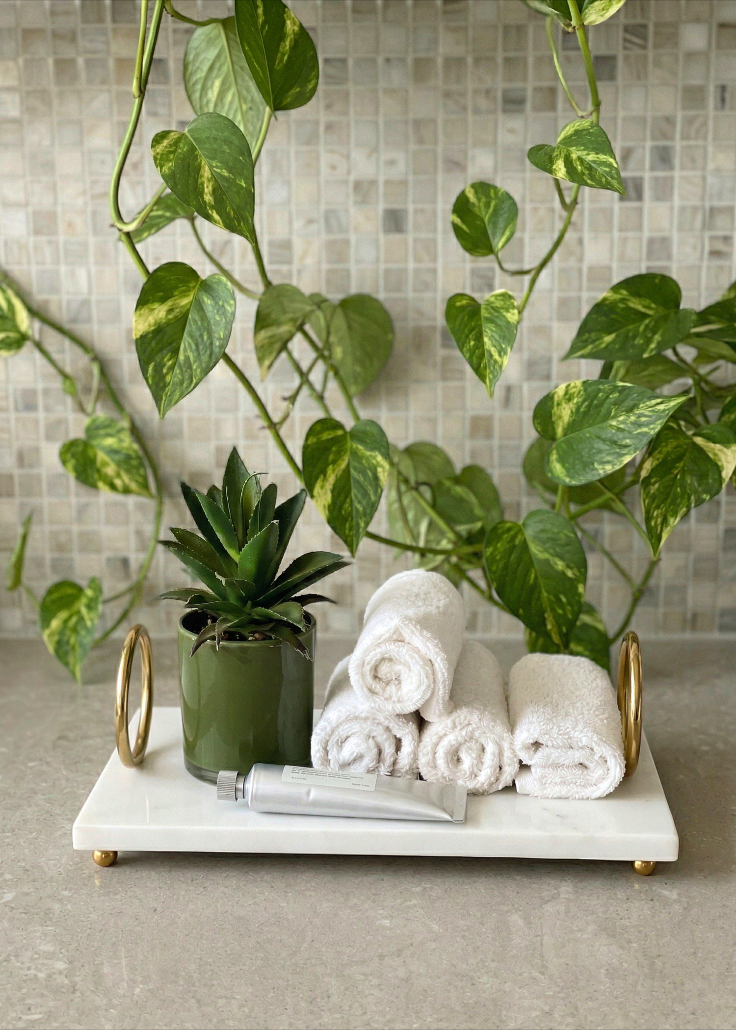 Svara Marble Tray