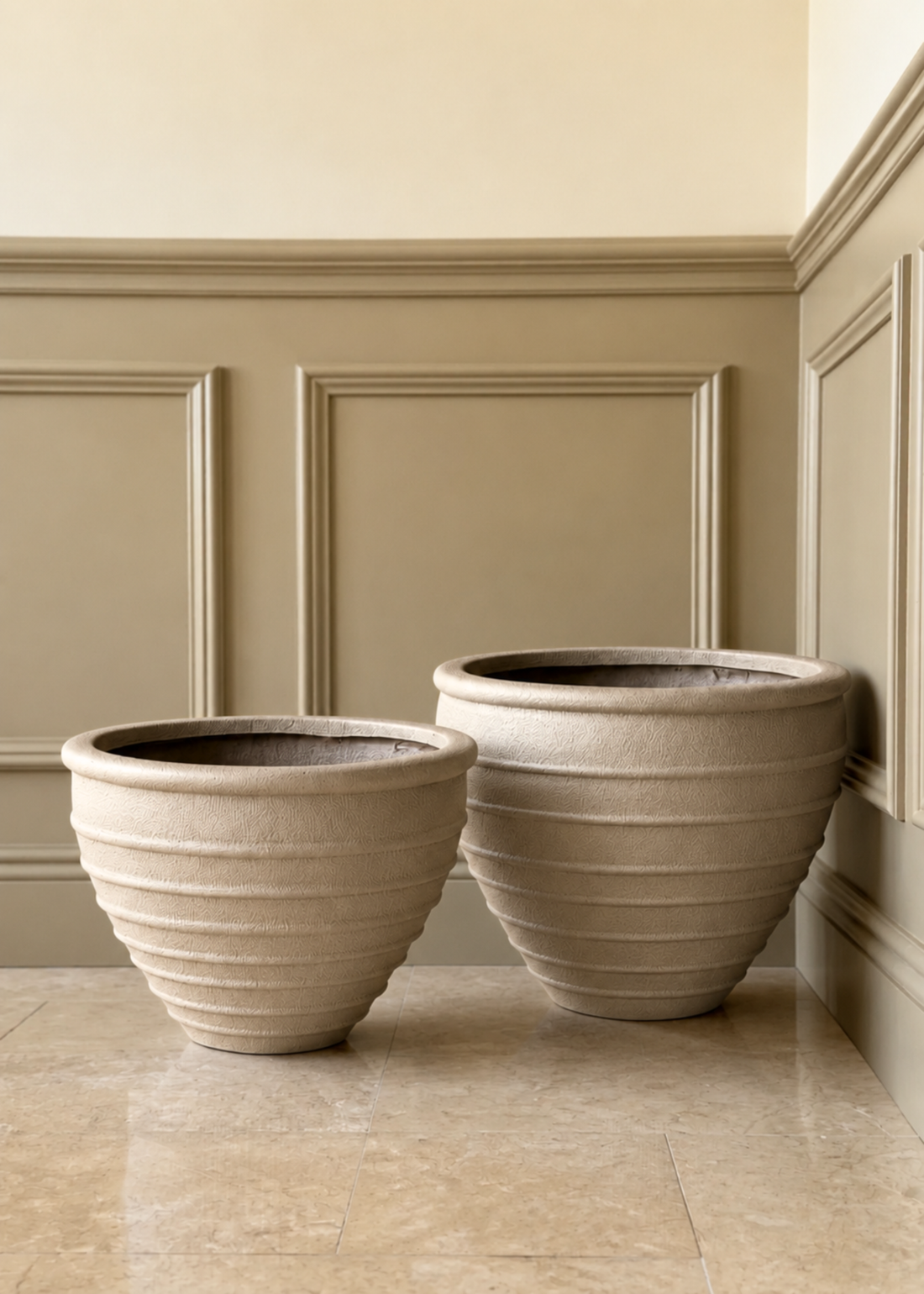 Grandeur Planters - Beige
