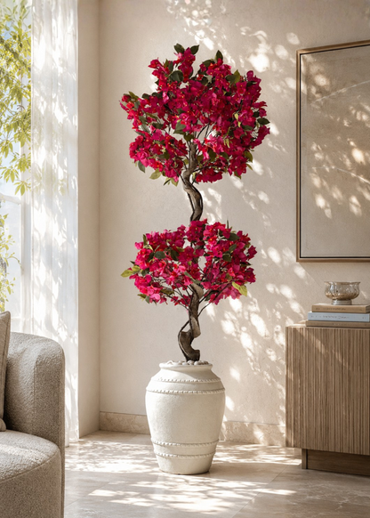 Artificial Fuschia Pink Bougainvillea Plant - 6 Feet