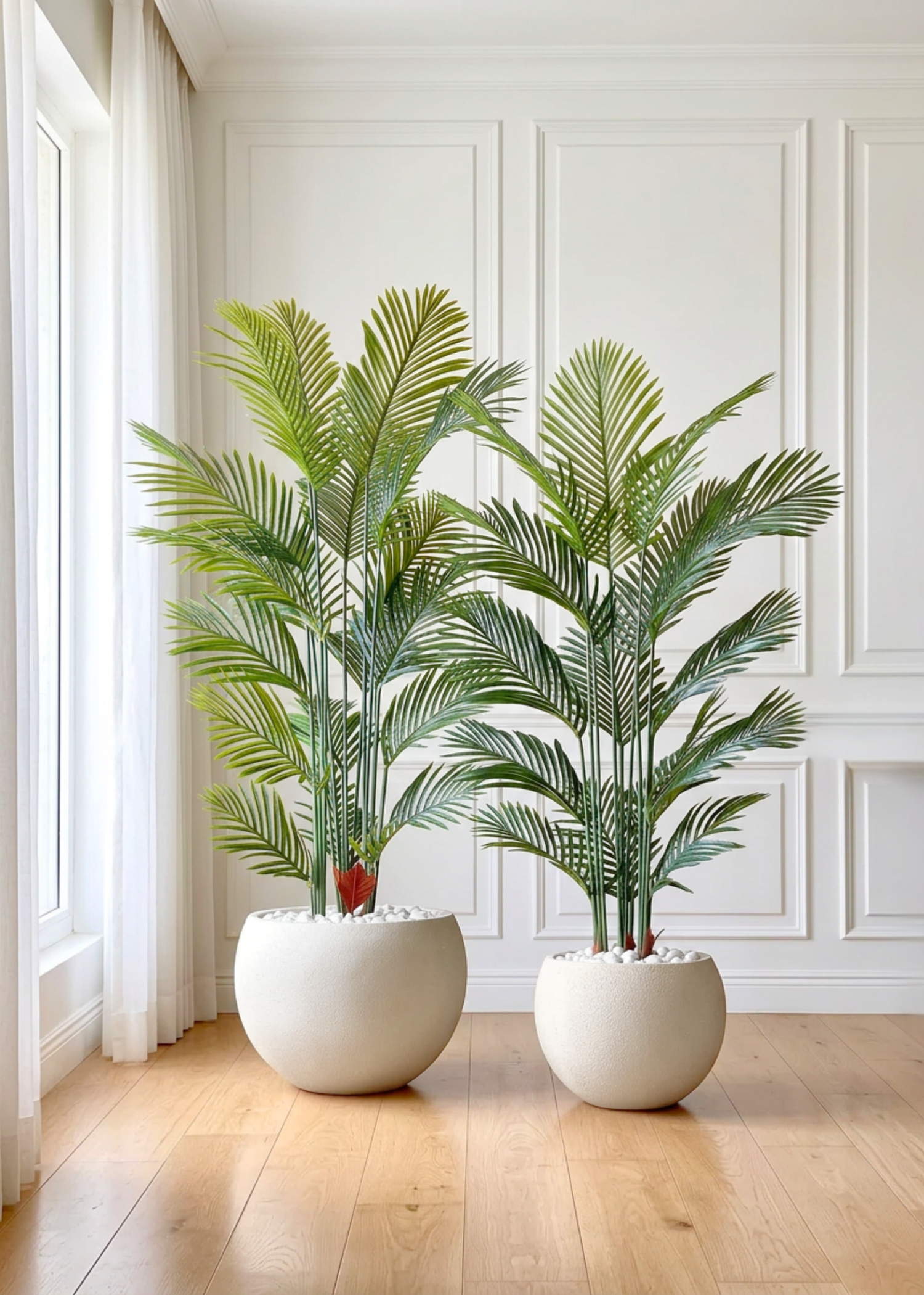 Artificial Lush Green Areca Palm Plant - 5 Feet