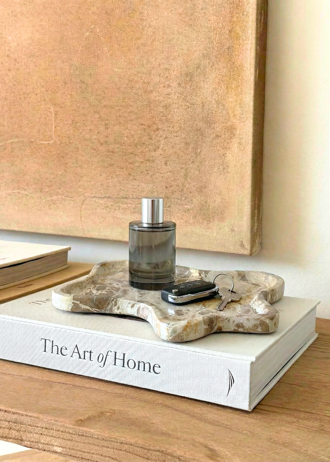 Marble Trinket Tray - Beige