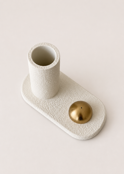 Sable Incense Holder - Ivory