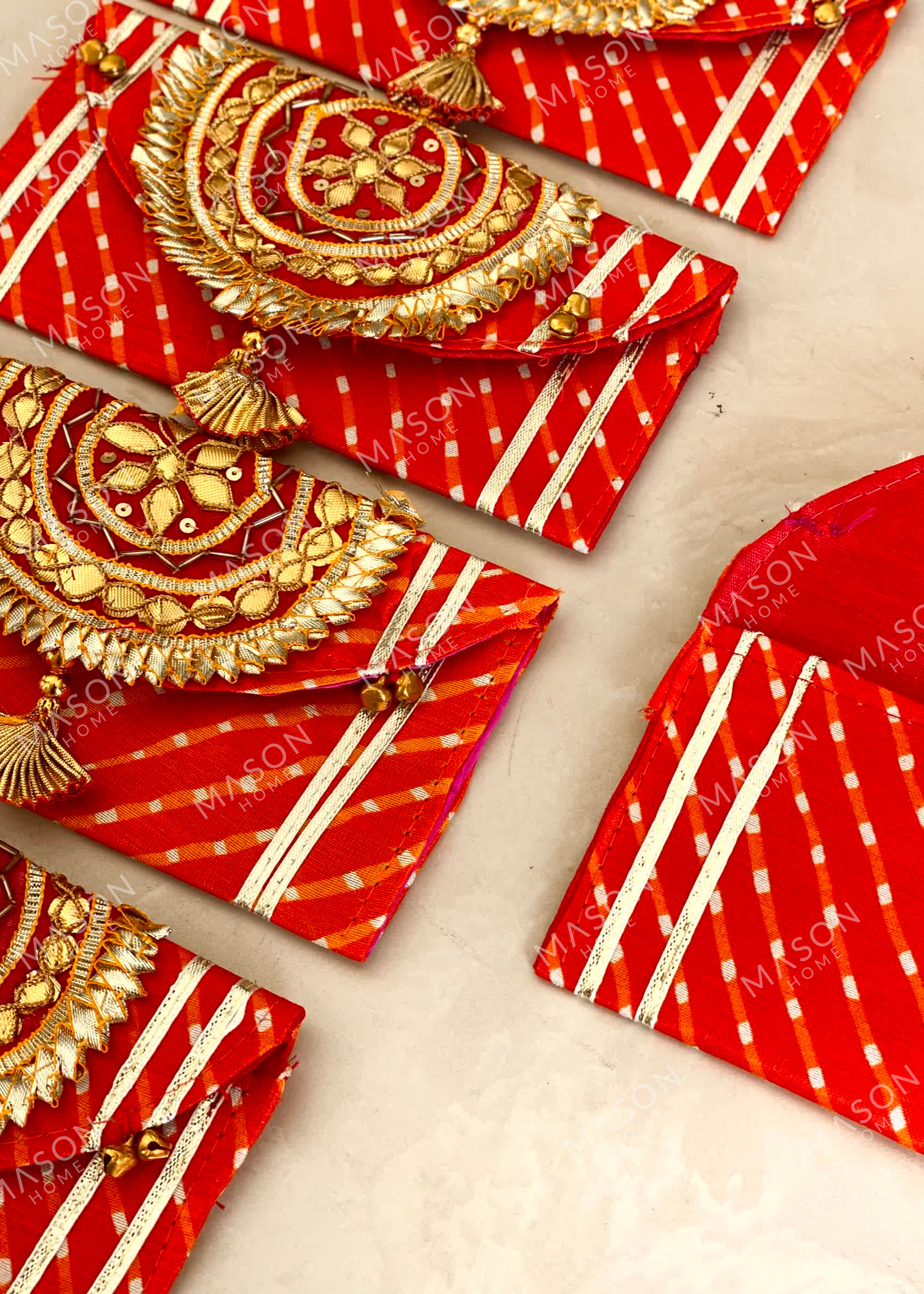Festive Zari Envelope OR - Set of 5