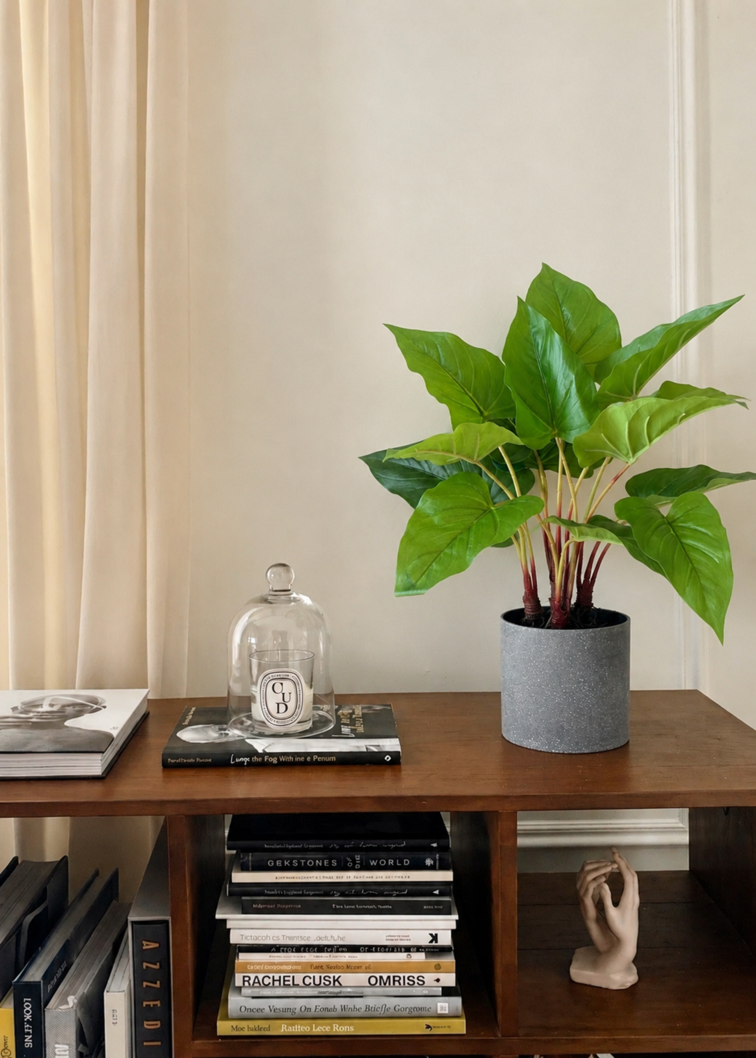 Artificial Green Pothos Plant - 1.5 Feet