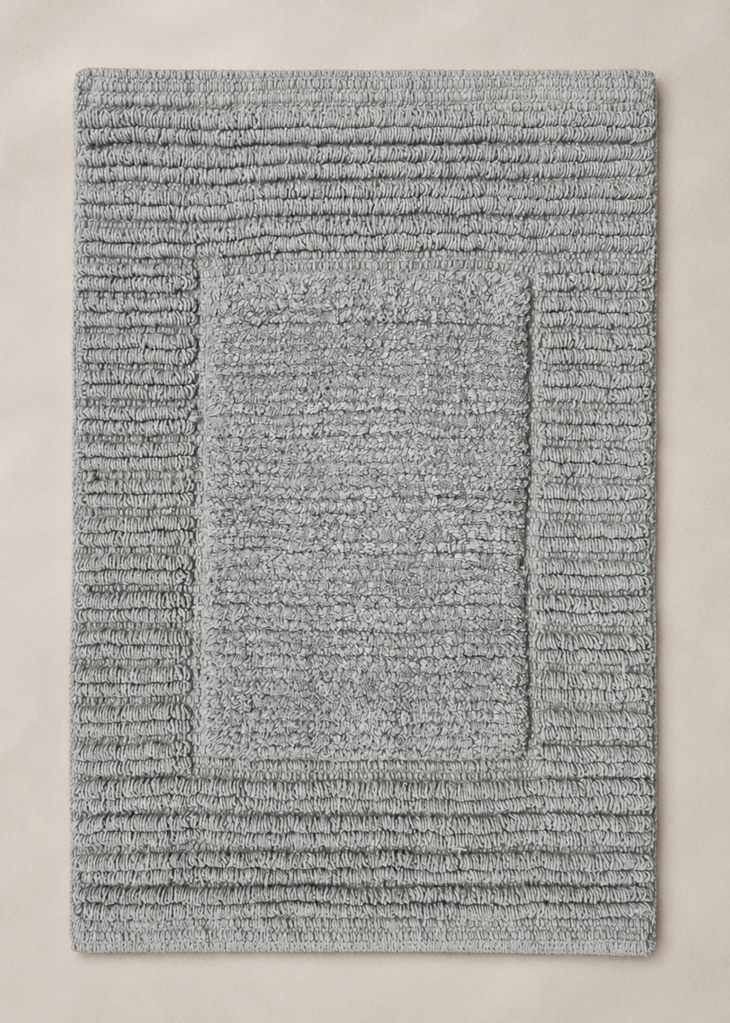 Mysa Anti Slip - Woven - Cotton Bath Mat - Grey - 45 x 30 cm