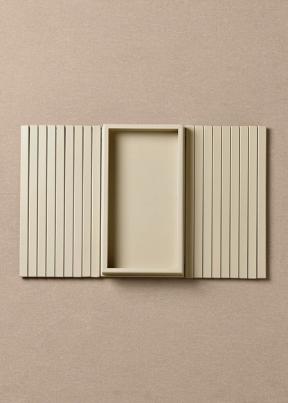 Sofa Armrest Tray - Beige