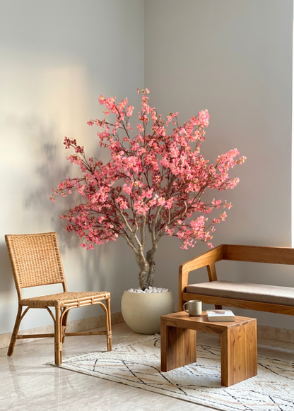 Artificial Blush Cherry Blossom Plant - 6.5 Feet