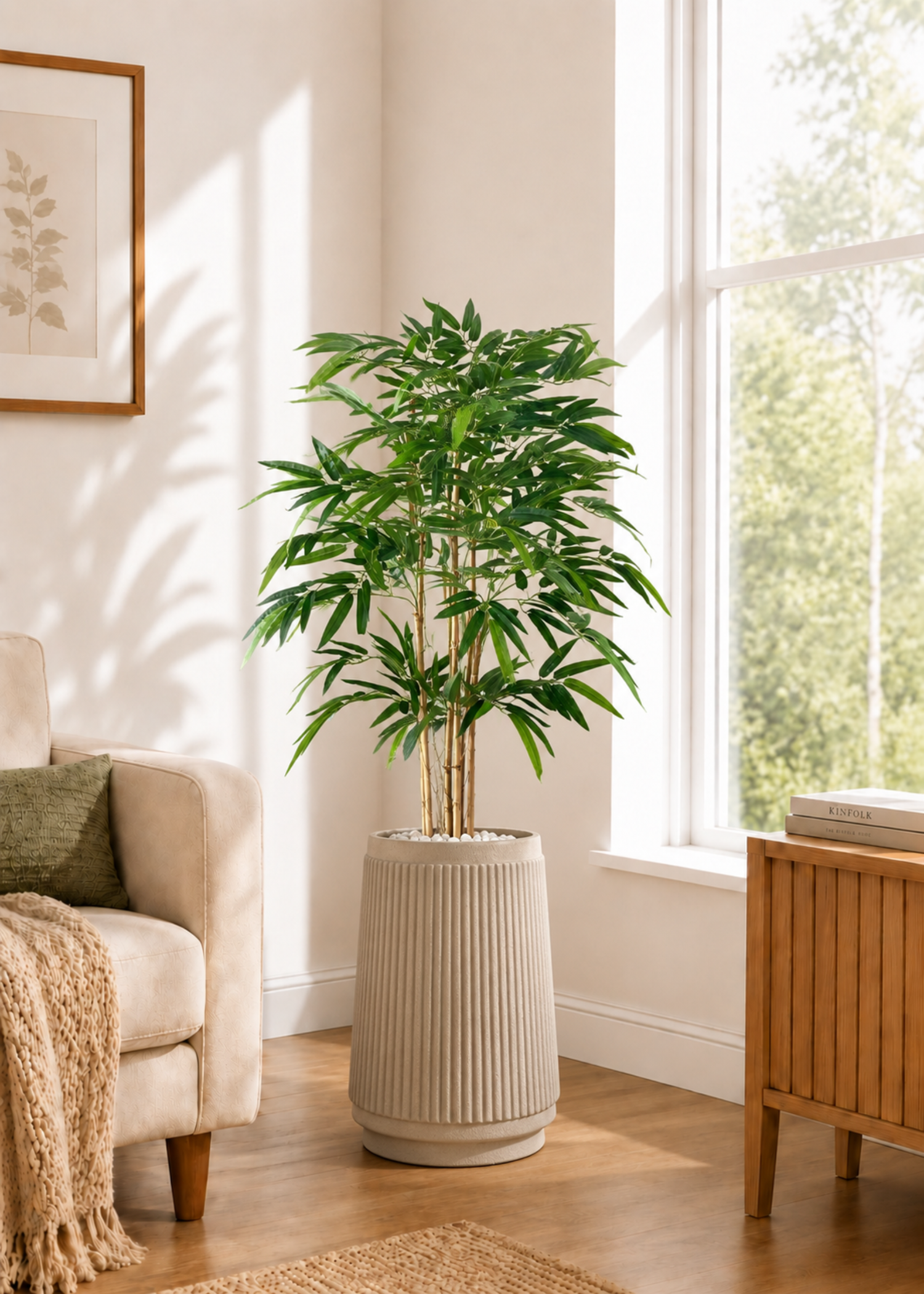 Artificial Statement Bamboo Plant - 4 Feet