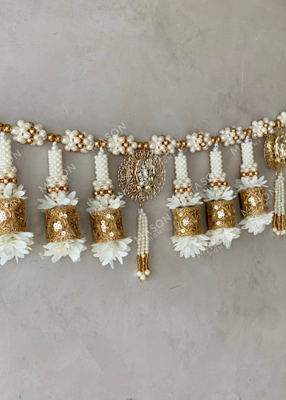 Festive Ganpati Gold Toran