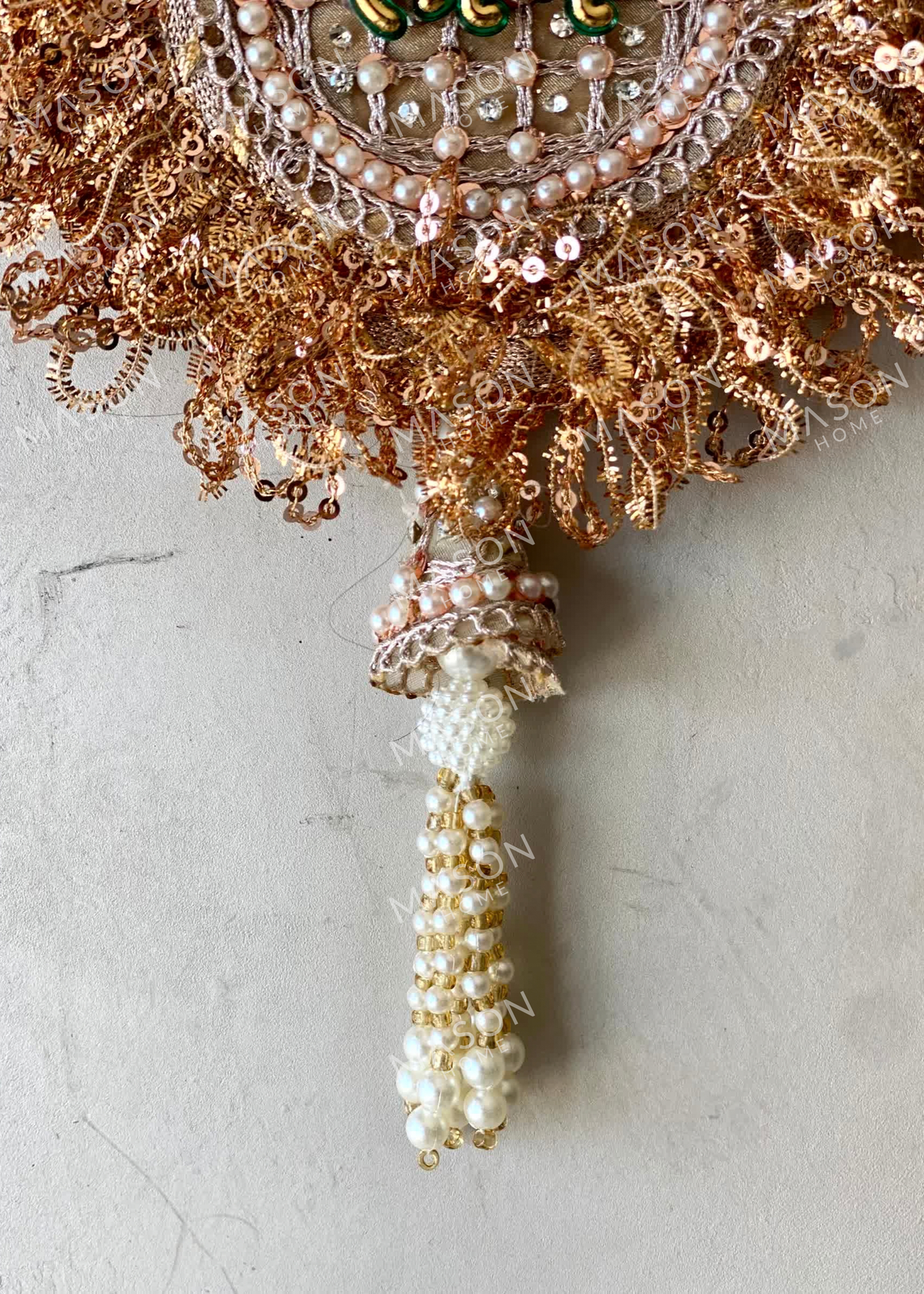 Festive Gilded Shubh Labh Rose Gold - Set of 2