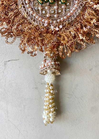 Festive Gilded Shubh Labh Rose Gold - Set of 2