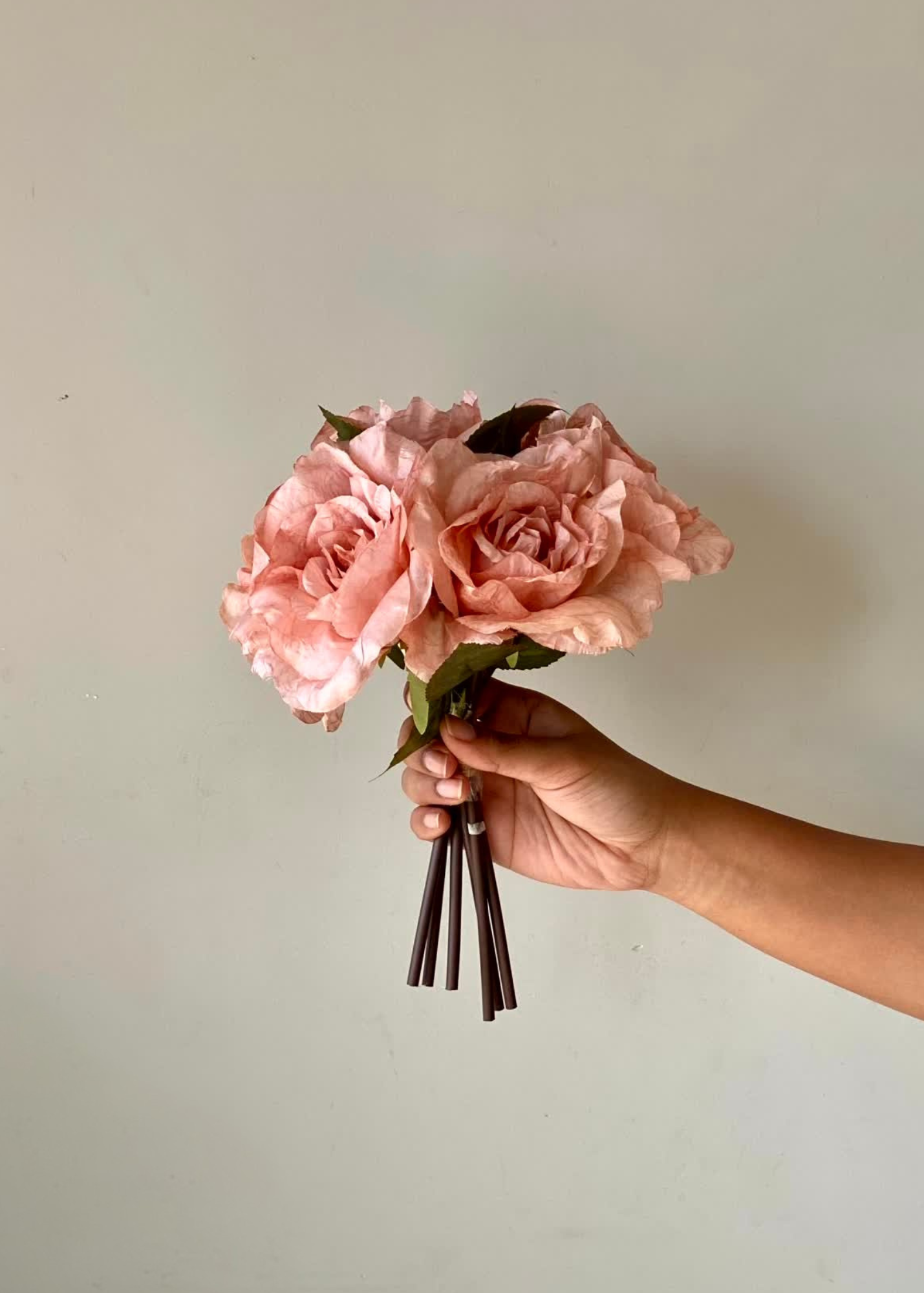 Artificial Peony Flower - Pink (Set of 2)