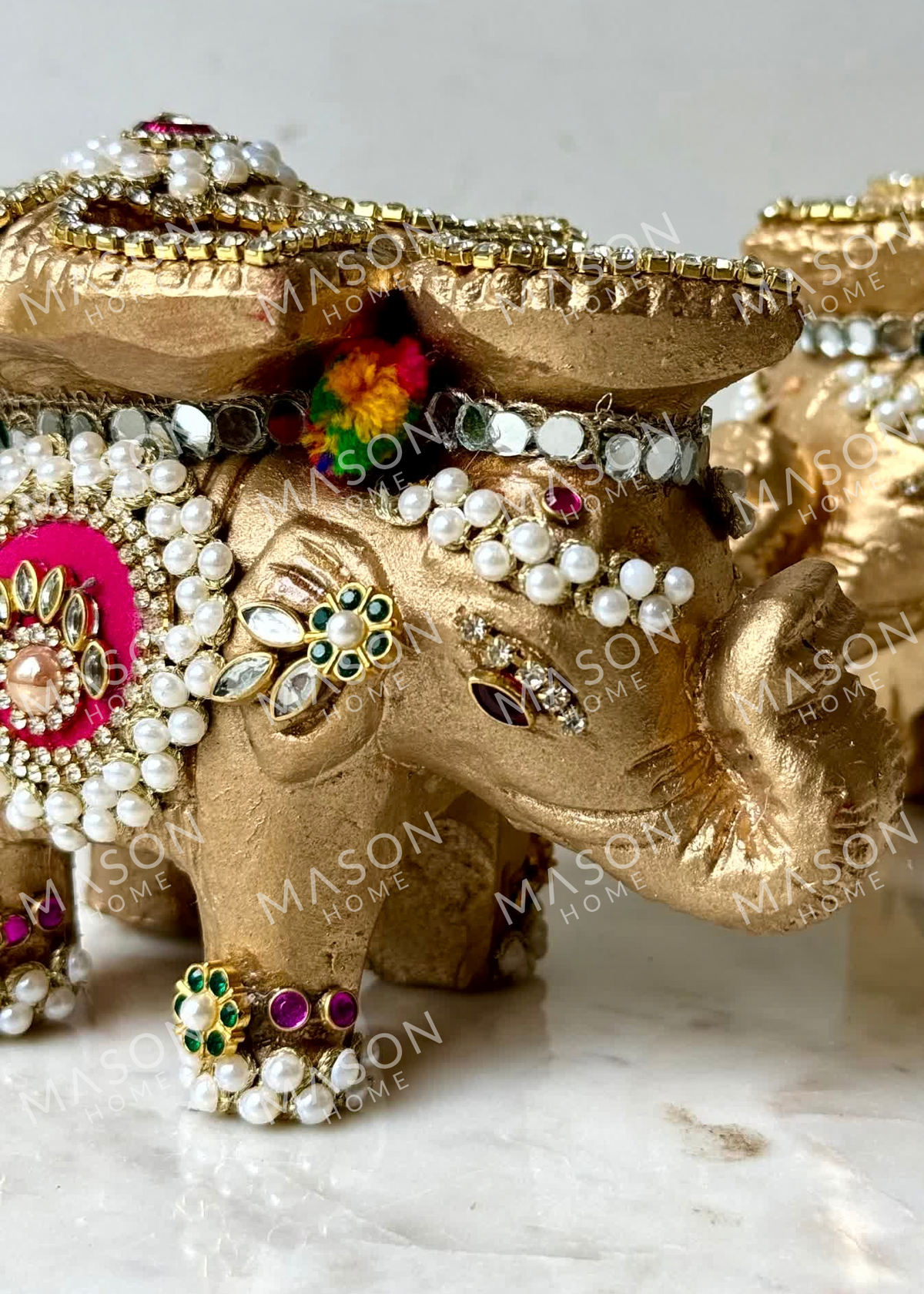 Handmade Clay Rustic Rajwada Elephant Diya