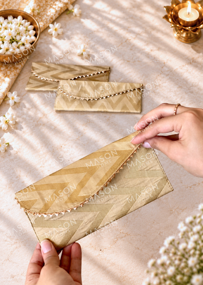 Festive Evara Envelope Beige - Set of 5