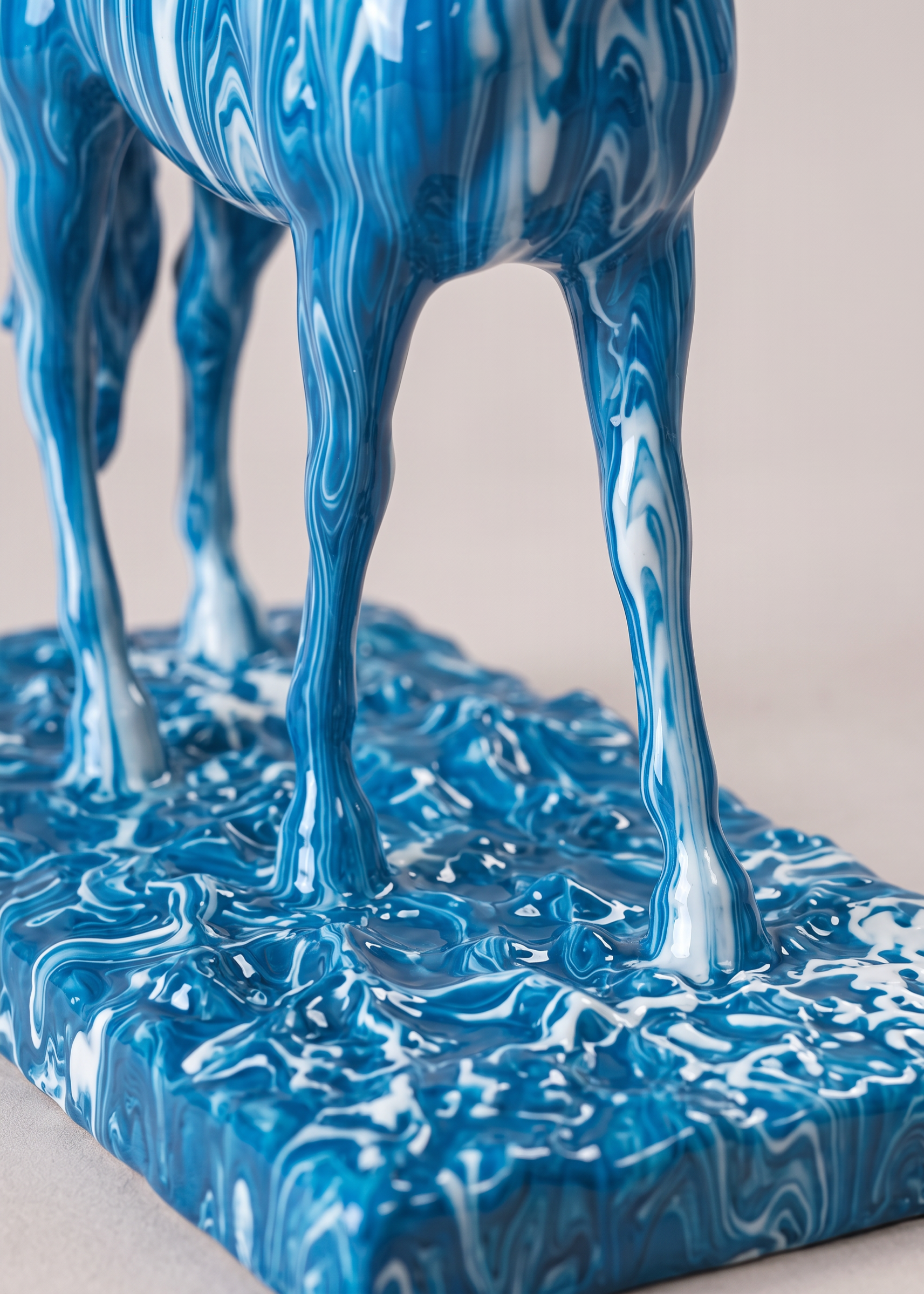 Horse Muse Artefact - Blue &amp; White