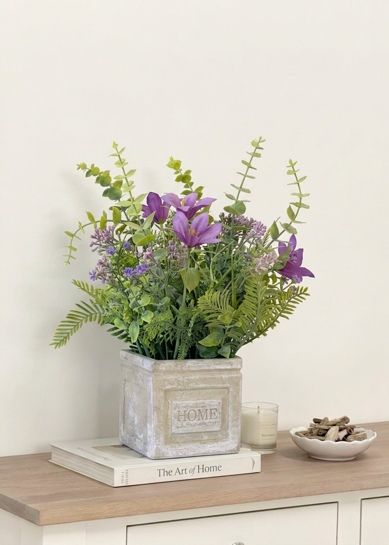 Artificial Lily Meadow Plant - Purple