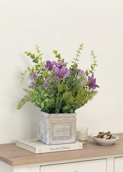 Artificial Lily Meadow Plant - Purple