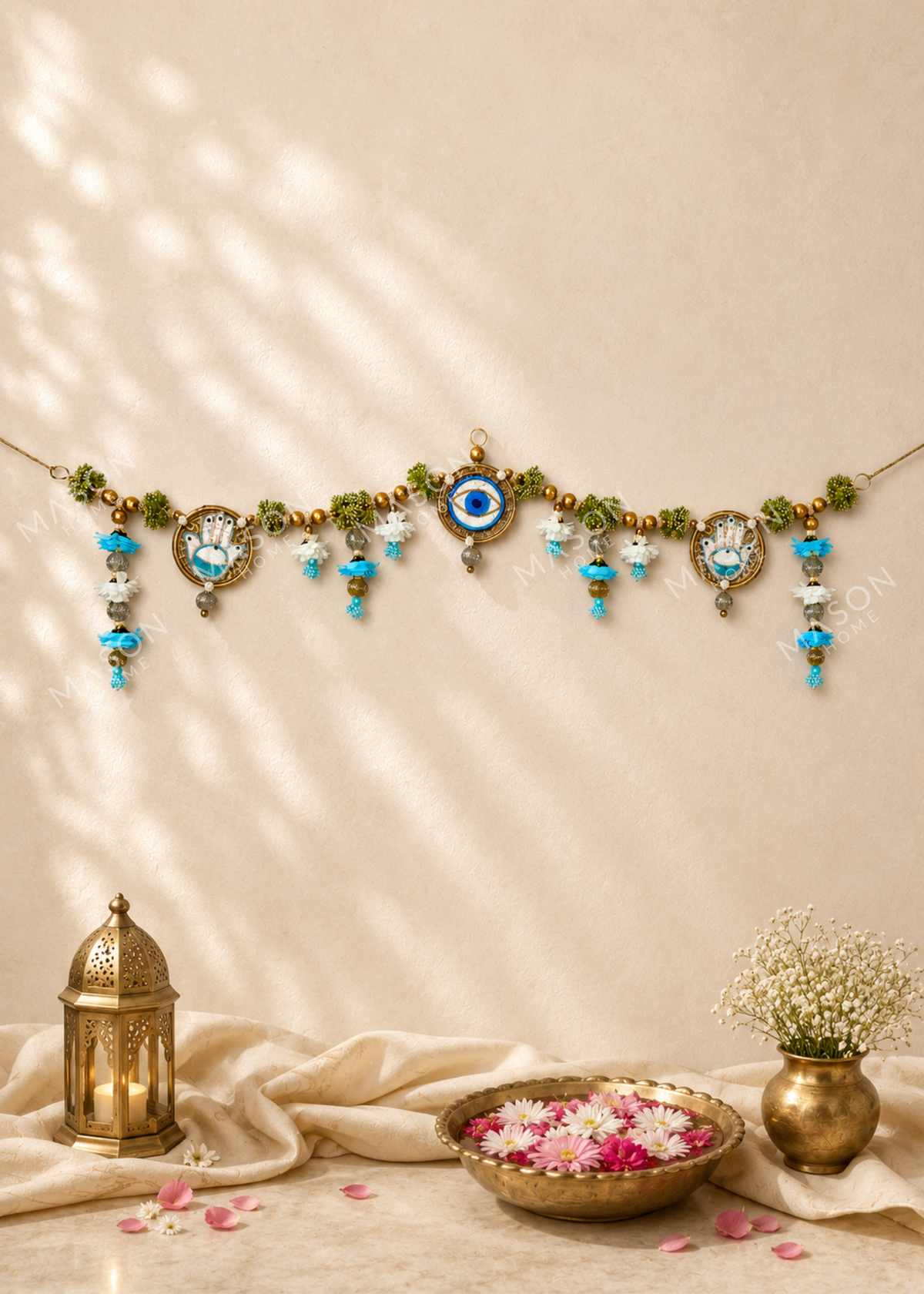 Festive Hamsa and Evil Eye Toran