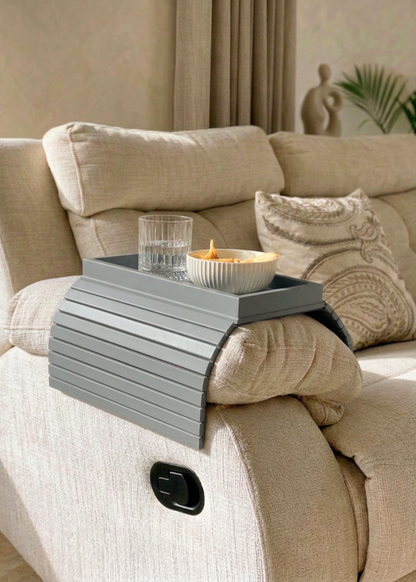 Sofa Armrest Tray - Grey