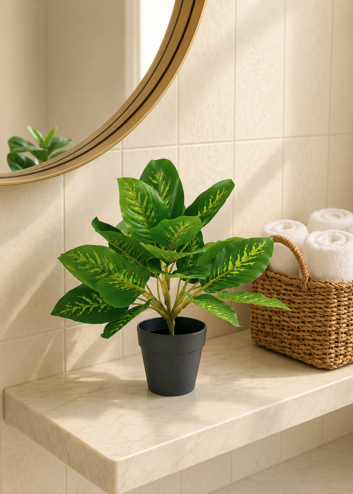 Artificial Golden Pothos Plant - 1 Feet