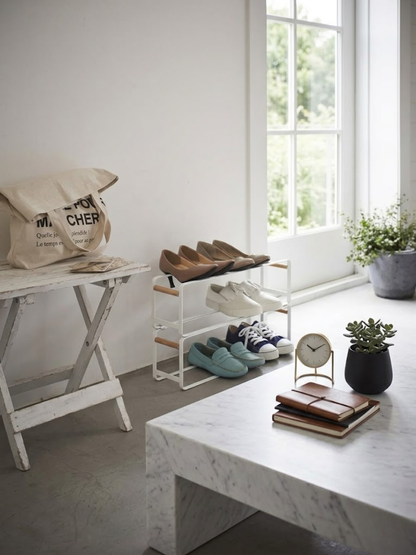 Stackable Shoe Rack - White