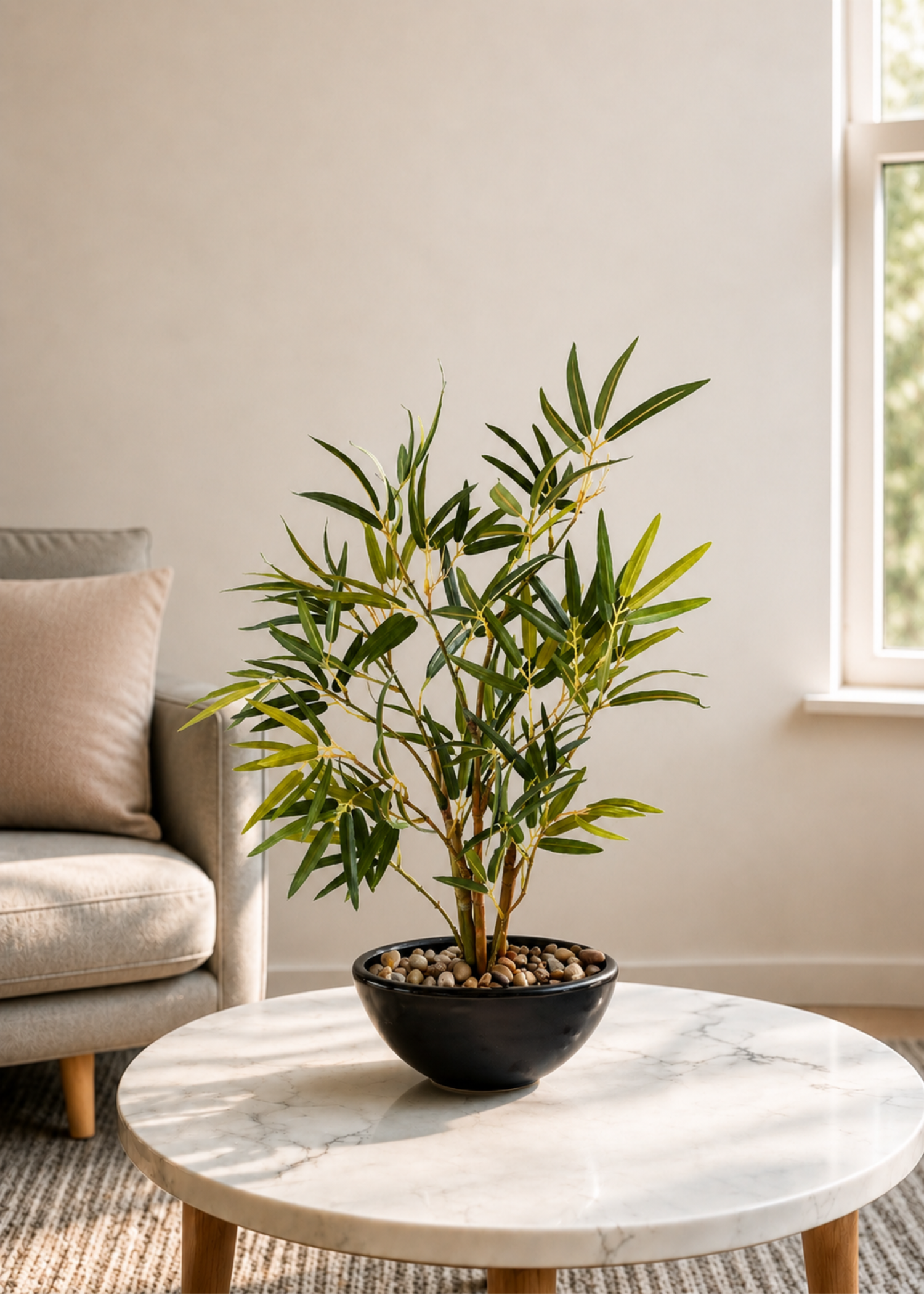 Artificial Bamboo Bonsai Plant - 1.2 Feet