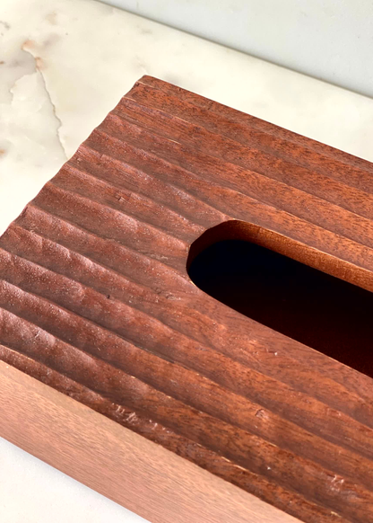 Contour Wooden Tissue Box