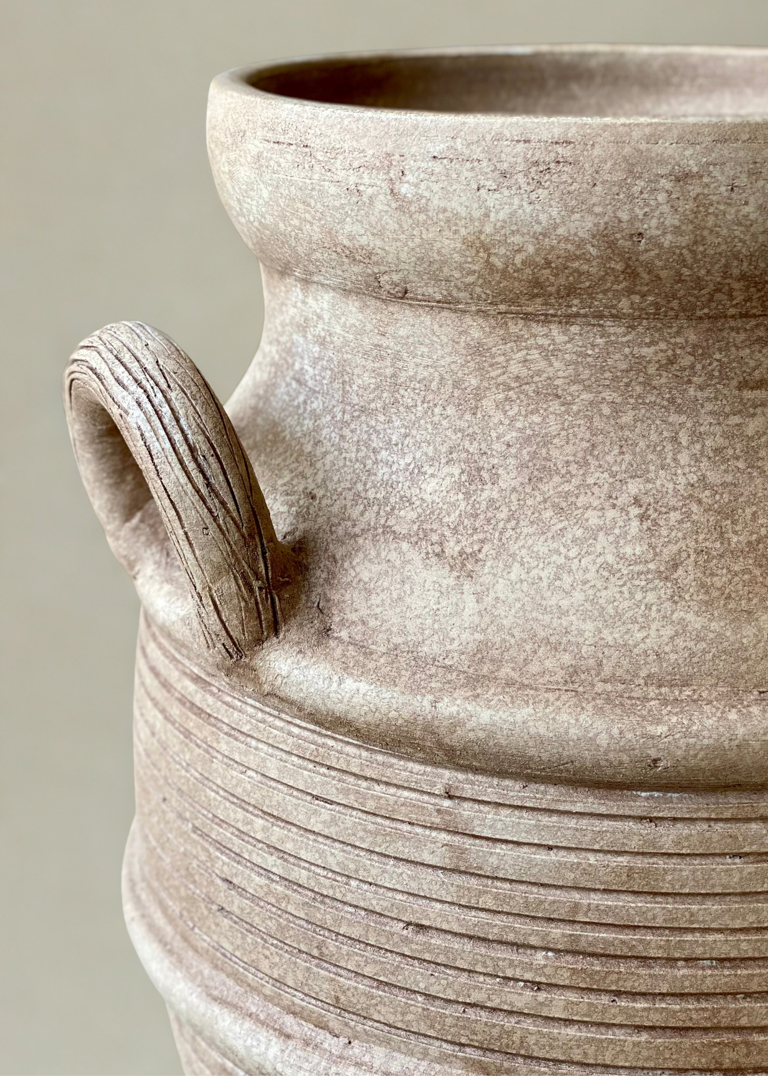 Limewash Terracotta Planter