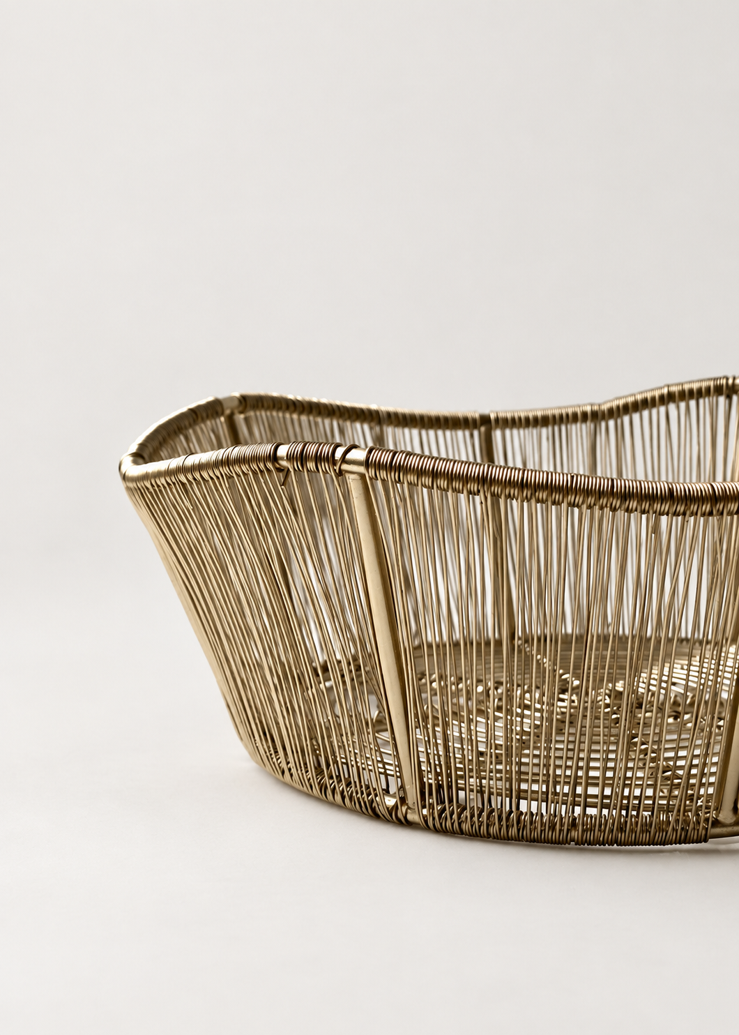 Alora Gold Fruit Basket - Medium