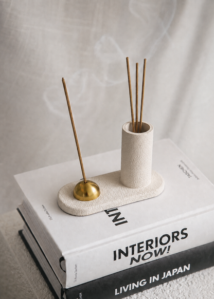 Sable Incense Holder - Ivory