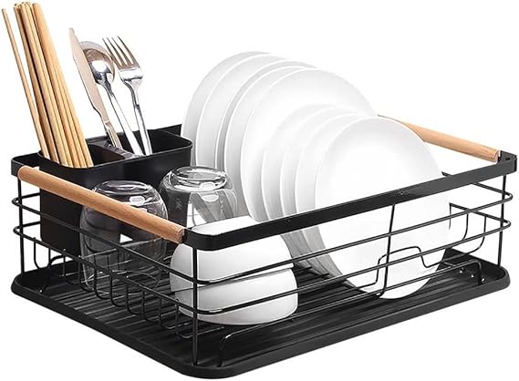 Dish Rack Single Layer - Black