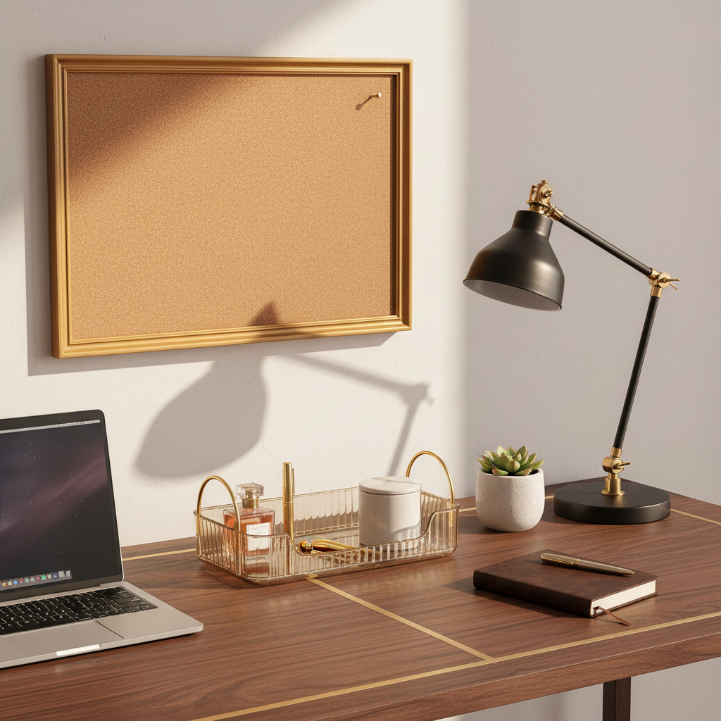 Countertop Cosmetics Storage Tray - Amber